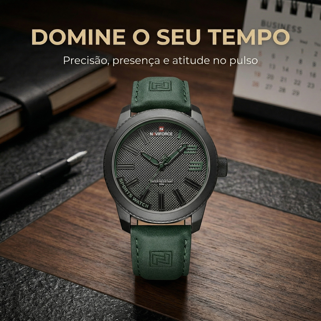 Relógio Naviforce Force One – Resistência e precisão para acompanhar sua rotina