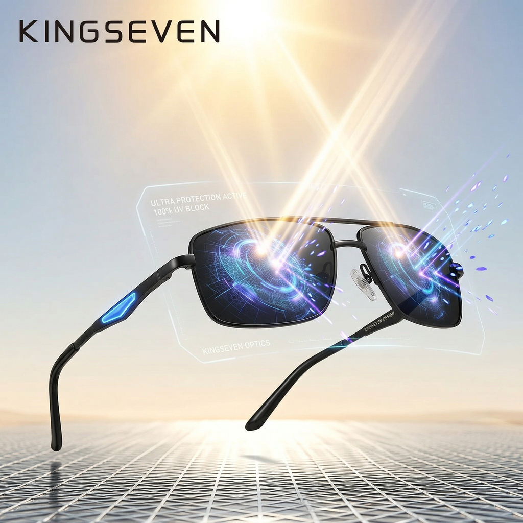 Óculos Masculino KingSeven – Estilo Premium, Clareza e Proteção