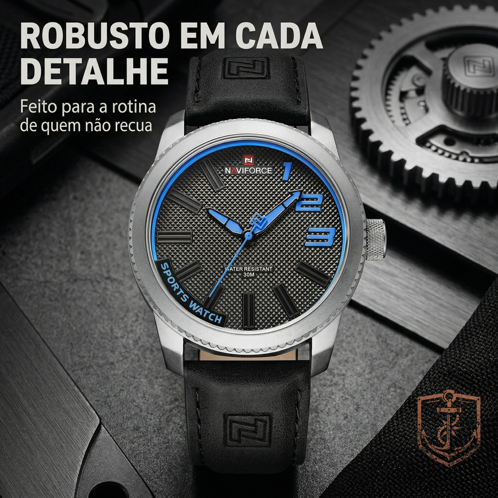 Relógio Naviforce Force One – Resistência e precisão para acompanhar sua rotina