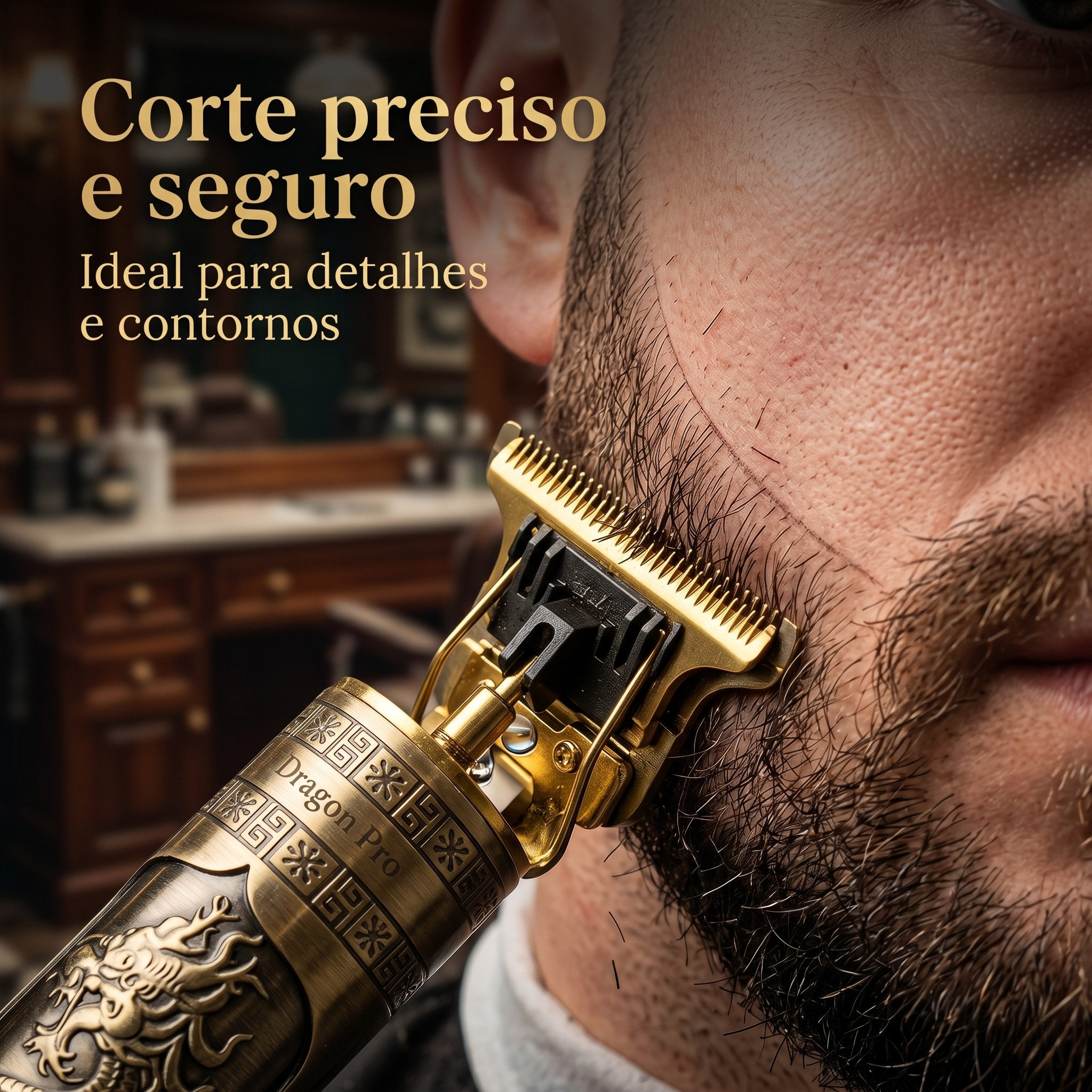 Máquina de Corte Dragon Pro – Aparador Elétrico para Acabamento Profissional