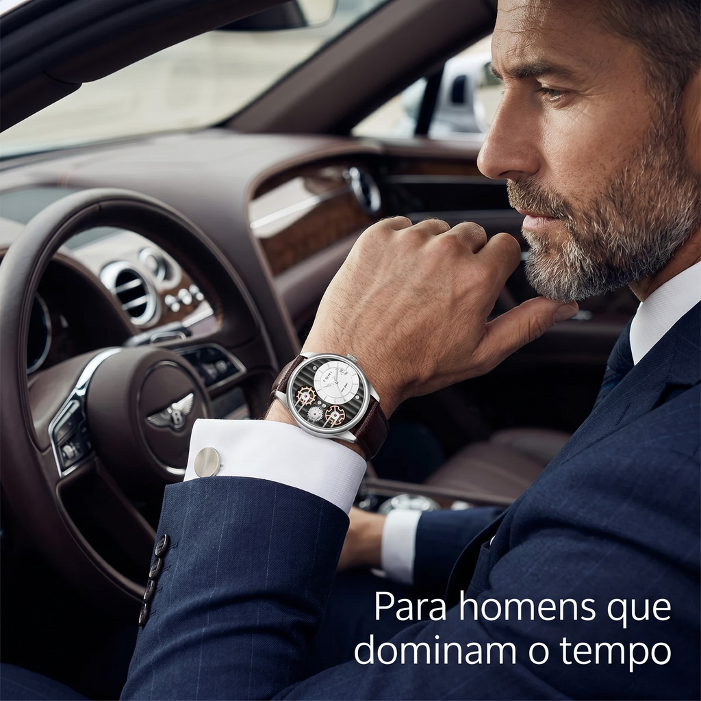 Relógio TOMI Business Luxury - Presença e estilo de alto nível