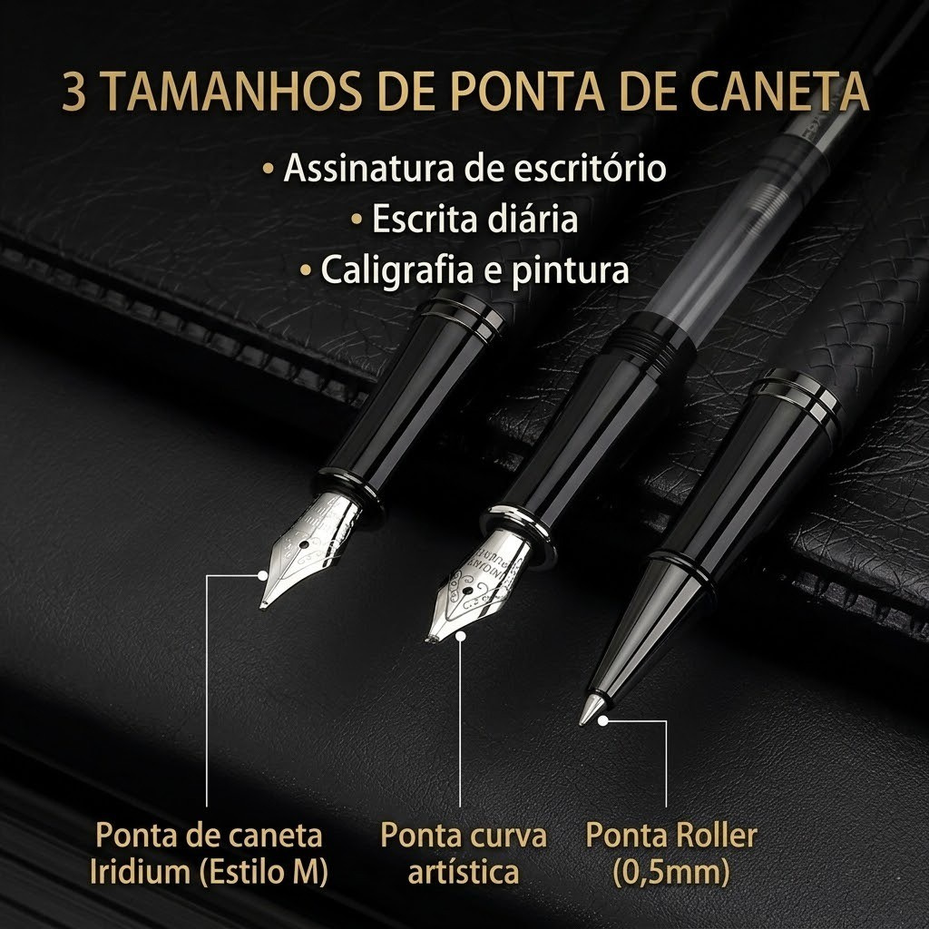 Kit Caneta Executiva Baoke - Assinatura de Quem Decide