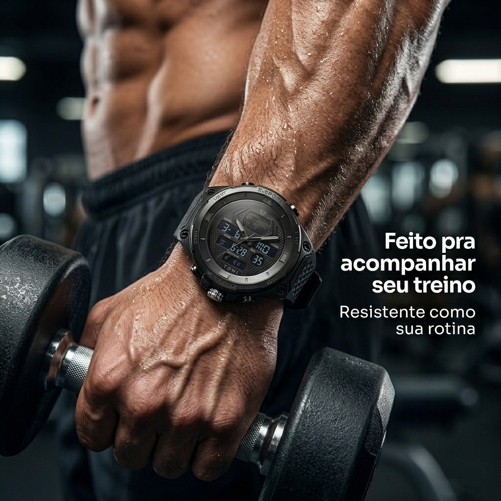 Relógio TOMI Spartan - Resistência e Precisão em Qualquer Lugar.