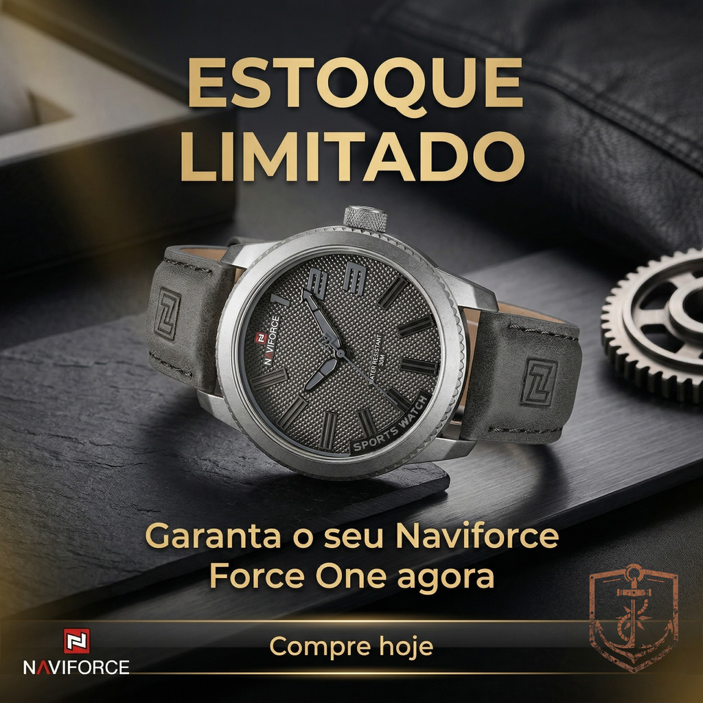 Relógio Naviforce Force One – Resistência e precisão para acompanhar sua rotina