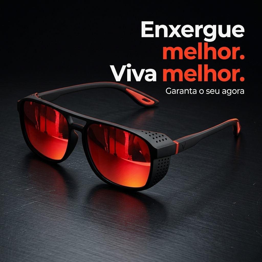 Óculos Esportivo AeroVision Pro – Enxergue com mais clareza e conforto mesmo sob sol forte