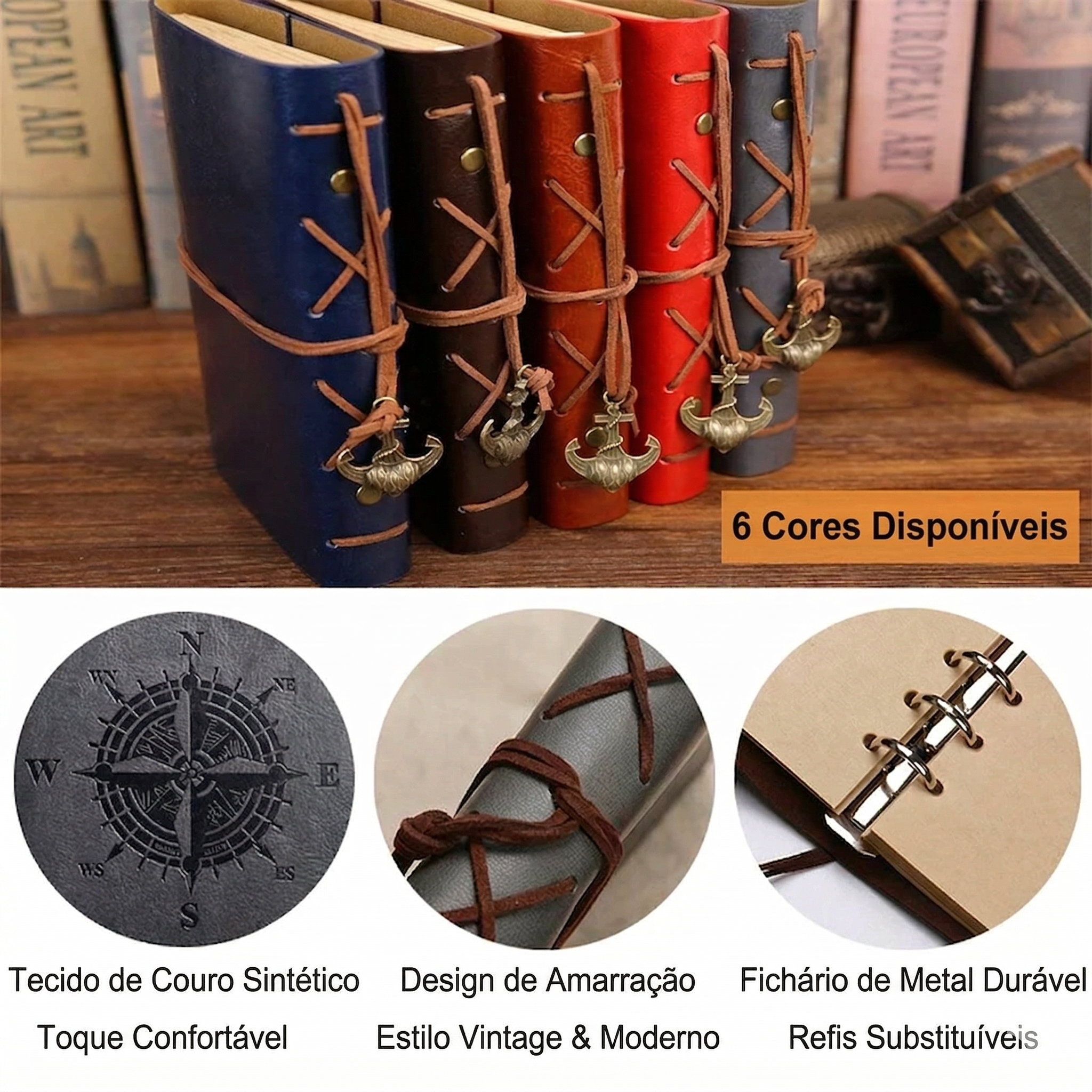 Agenda Retrô Vanguard - A Elegância de Registrar a Sua História