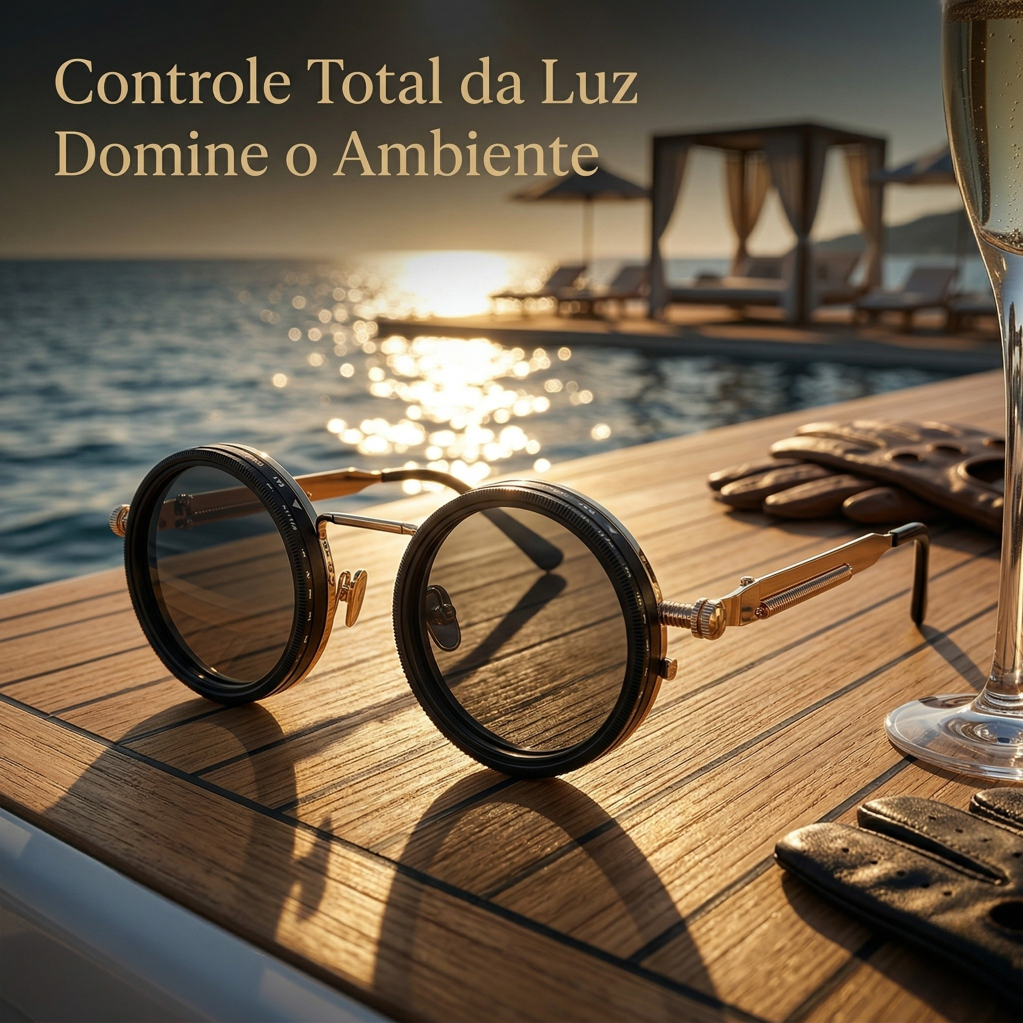 Óculos ND9 Ajustável – Óculos de Sol com Controle Manual de Luminosidade