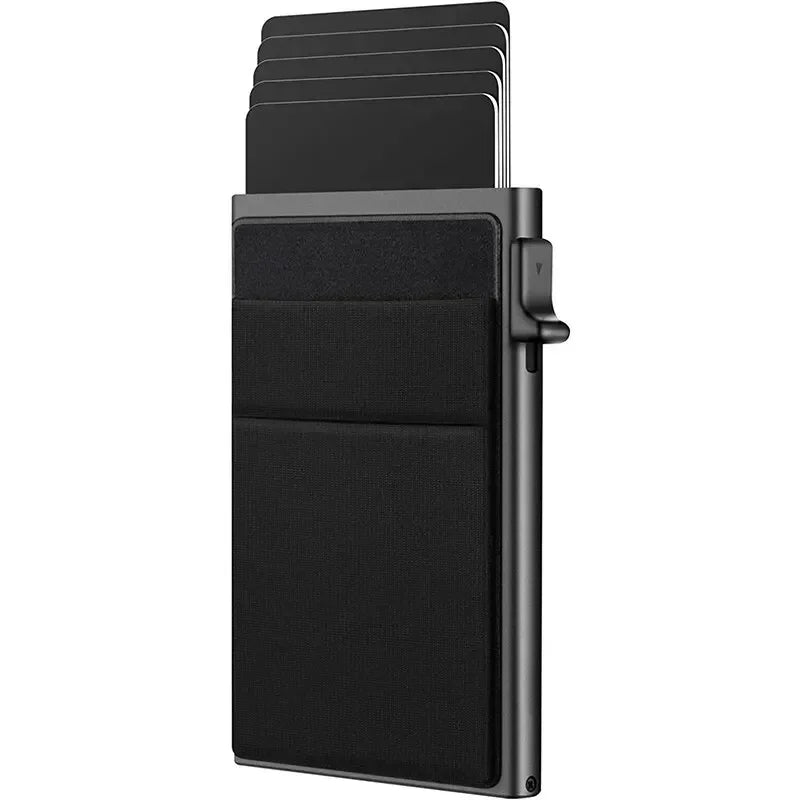 Carteira Slim RFID Pop-Up – Porta Cartões Compacto