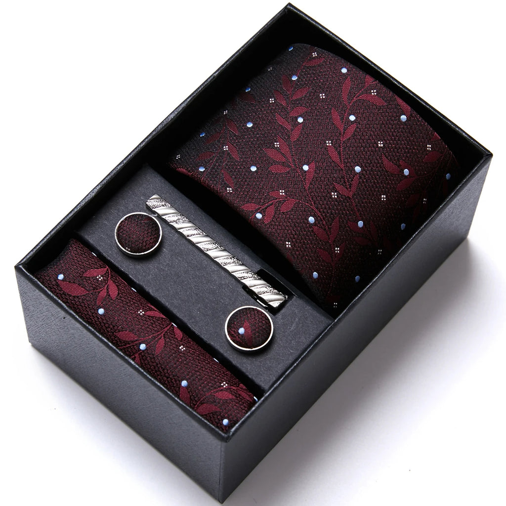 Kit Gravata Executivo – Conjunto Completo com Gravata, Lenço e Acessórios