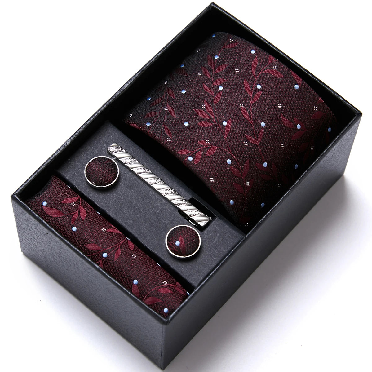 Kit Gravata Executivo – Conjunto Completo com Gravata, Lenço e Acessórios