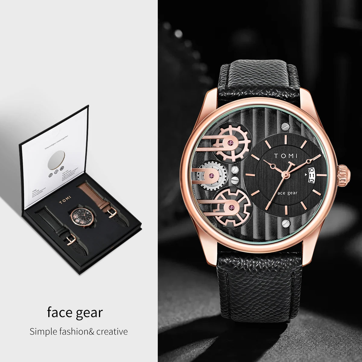 Relógio TOMI Business Luxury - Presença e estilo de alto nível