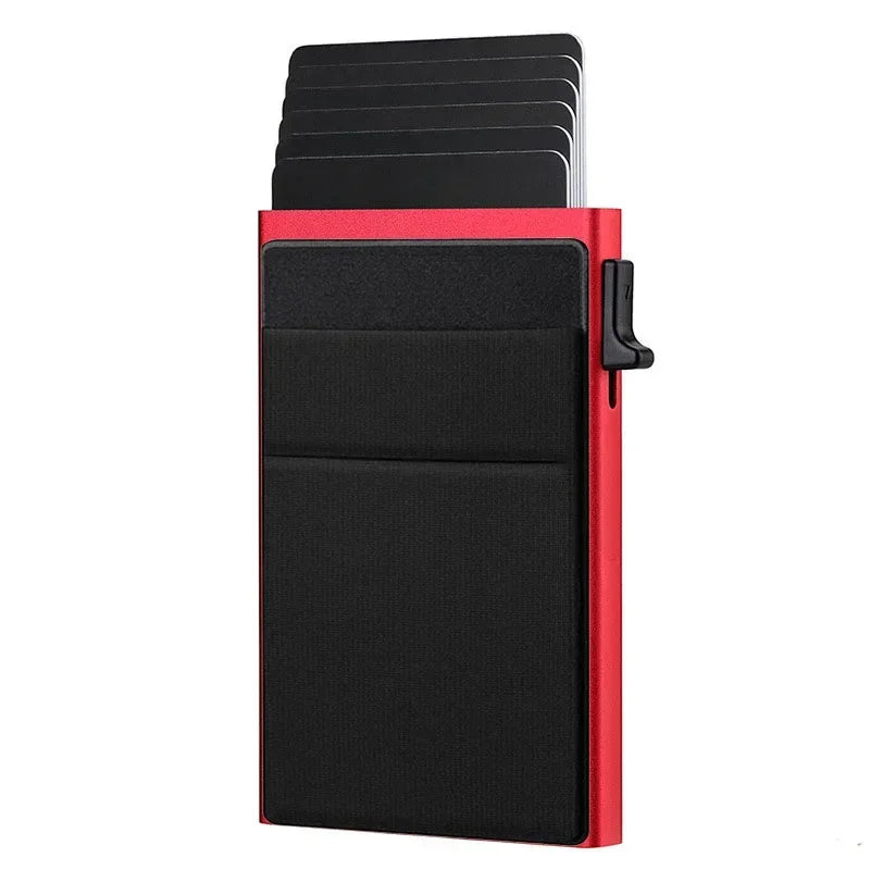 Carteira Slim RFID Pop-Up – Porta Cartões Compacto