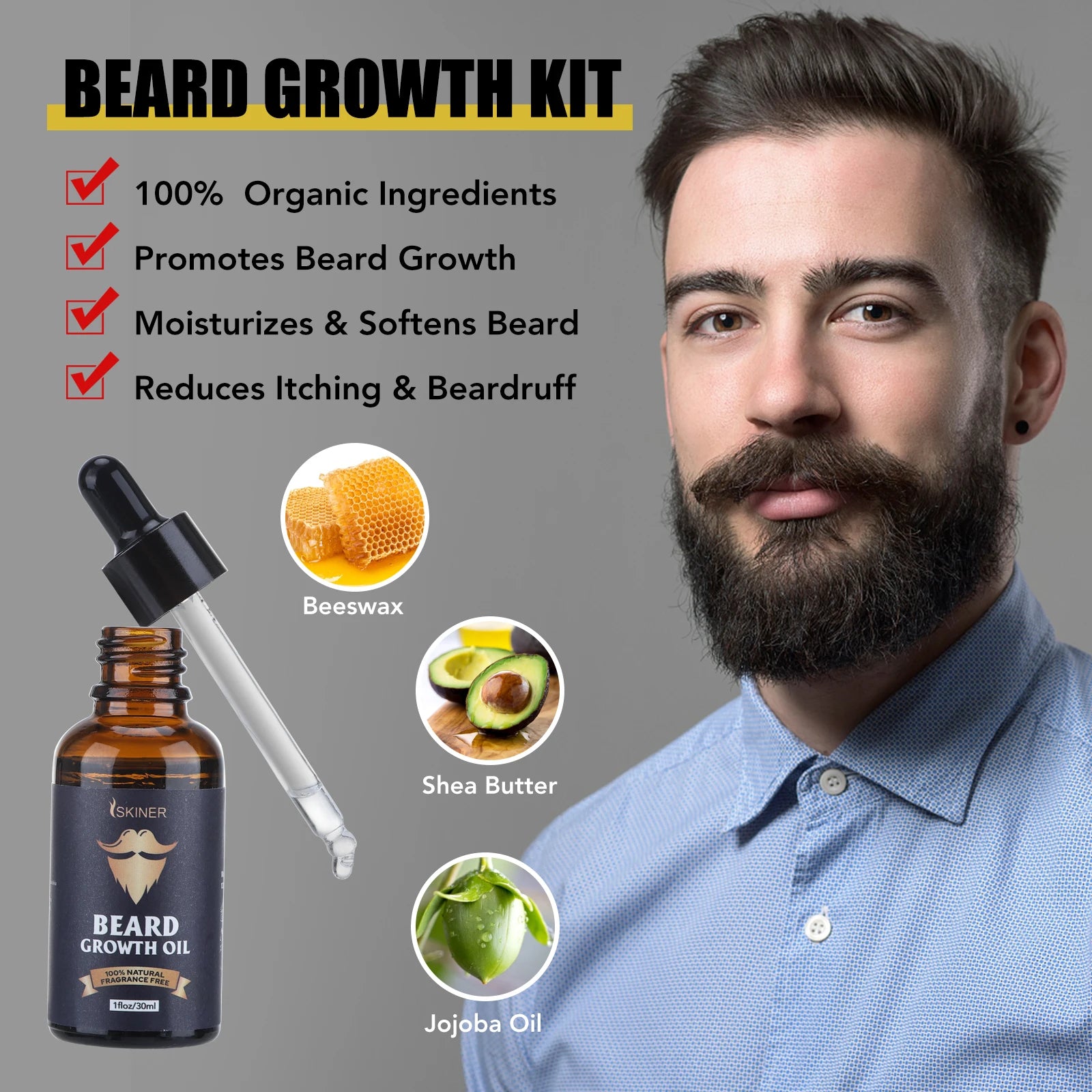 Kit BarbaMax Pro – Crescimento, Cuidado e Estilo Profissional