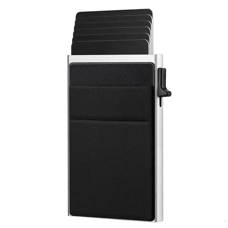 Carteira Slim RFID Pop-Up – Porta Cartões Compacto