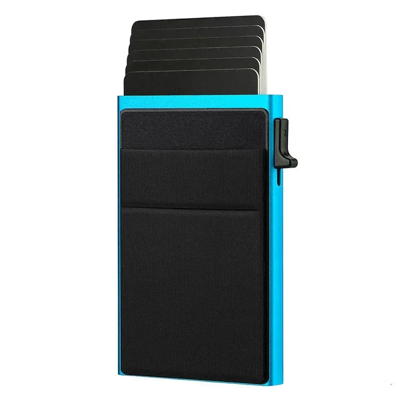 Carteira Slim RFID Pop-Up – Porta Cartões Compacto