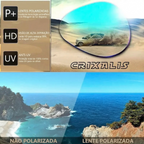 Óculos Crixalis Commander – Óculos de Sol Polarizado com Proteção UV400